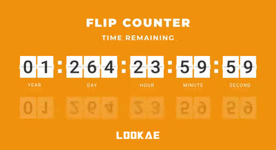 PR模板-数字时钟翻页倒计时动画 Flip Counter插图