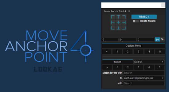 AE脚本-锚点中心点移动对齐工具 Move Anchor Point 4.1.2+使用教程