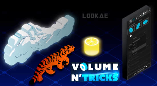 AE脚本-伪三维等距拉伸立体投影效果 Volume n Tricks V1.0.5