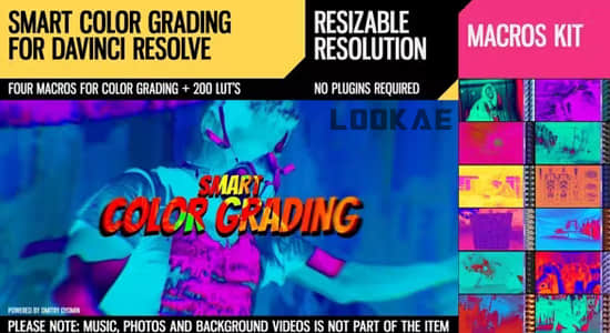 200种个性摇滚复古胶片曝光偏色LUTs调色预设 Smart Color Grading