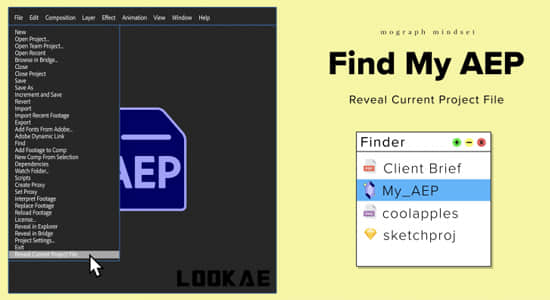 AE插件-快速查找工程存放位置 Find My AEP V2.0