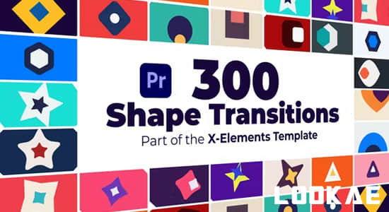 PR模板-150个简单扁平化MG小图形转场动画预设 Shape Transitions
