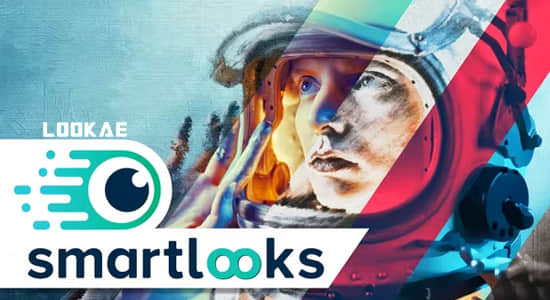 AE模板-水彩漫画手绘素描复古风格视觉特效预设 Smart Looks Preset Pack