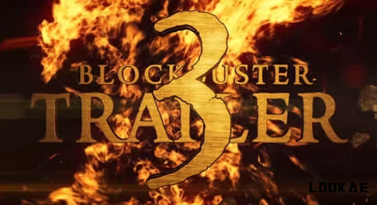 AE模板-史诗震撼三维文字标题电影大片开场预告片头动画Blockbuster Trailer 3