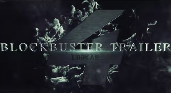 AE模板-史诗震撼文字标题电影大片开场预告片头动画Blockbuster Trailer 4