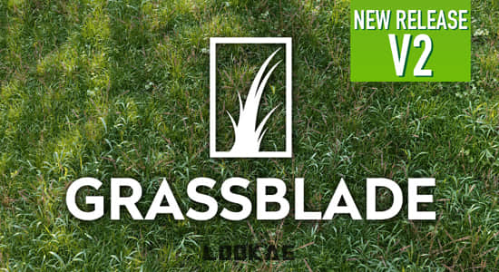 Blender插件-三维草地花卉生成工具 Grassblade V2.2