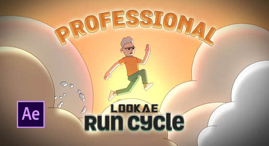 AE教程-专业2D运动跑步MG循环动画制作 Professional 2D Animation Run Cycles