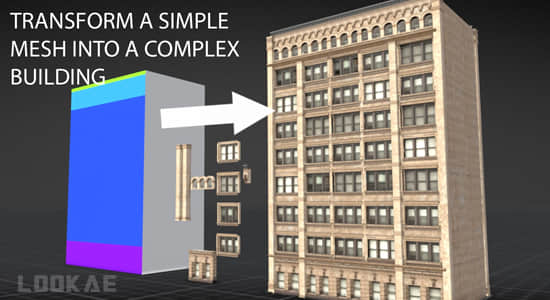 Blender插件-三维楼房建筑生成器 Blender Geometry Node Tools – Procedural Building
