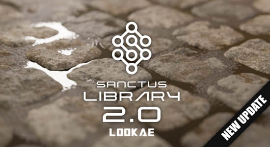 程序化材质预设库Blender插件 Sanctus Library – Procedural Materials v2.1.0