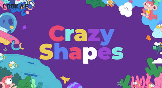 AE脚本-图形绑定拉伸变形MG动画制作工具 Crazy Shapes V1.1.7+使用教程