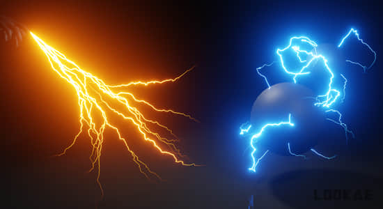 Blender插件-逼真闪电特效生成器 Lightning Bolts Generator V3.2