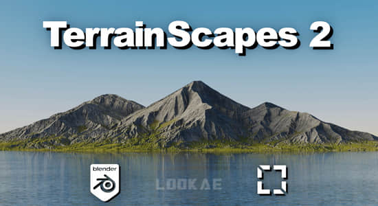Blender插件-天空地形山水自然环境生成器 TerrainScapes V2.0