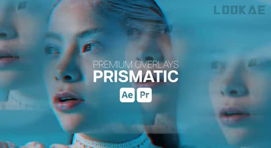 AE/PR模板-棱镜折射叠加视觉效果 Premium Overlays Prismatic