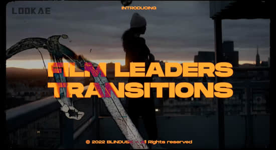 40个老电影胶片刮痕污渍过渡动画4K视频素材 Film Leaders Transitions