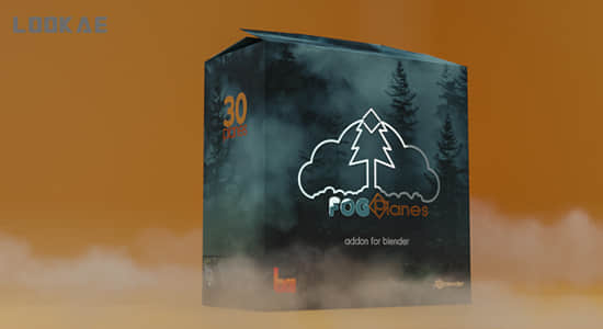 真实三维环境体积雾Blender插件 Fog Planes