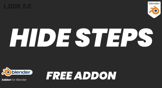 模型隐藏Blender插件 Hide Steps v1.0.1