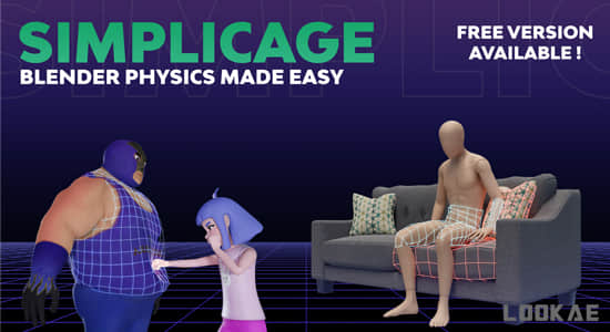 Blender插件-物理碰撞面生成工具 Simplicage Pro v1.2.0