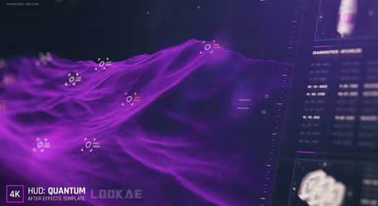160组全息科技感HUD数据图形屏幕UI动画AE模板 HID: Quantum
