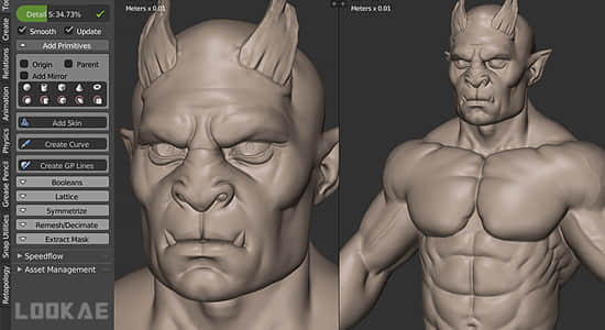 三维模型雕刻建模Blender插件 SpeedSculpt V0.3.0