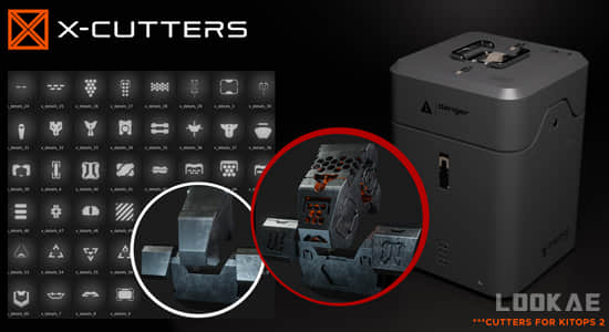 实用零部件模型Blender插件 X-Cutters For Kitops 2