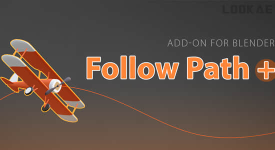 自定义路径跟随运动Blender插件 Follow Path v1.0.6