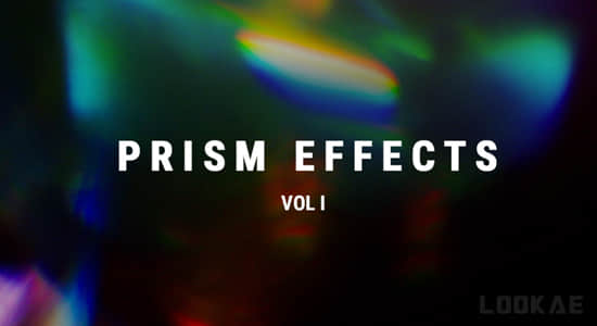 6K视频素材-51个优雅复古彩色棱镜光晕彩虹散景炫光叠加动画 Prism Effects V1