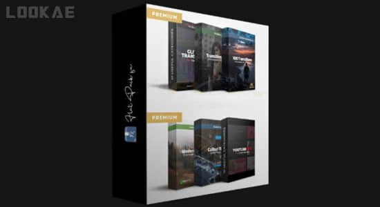 16套AE模板PR模板预设视频素材合集包 Flat Pack FX Collection – Footage Premiere Pro & After Effects