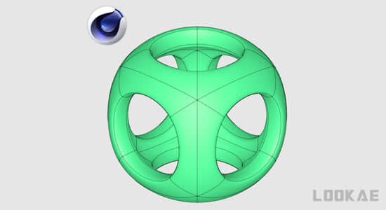 多边形曲面细分圆孔镂空生成C4D插件 Trypo Lite V1.1