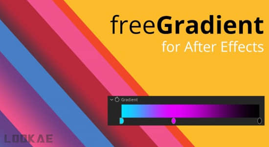中文汉化AE插件-高级颜色渐变工具 freeGradient V1.1 Win/Mac
