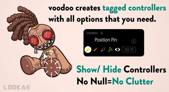 木偶图钉工具高级绑定控制AE脚本 Voodoo V1.0 + 使用教程