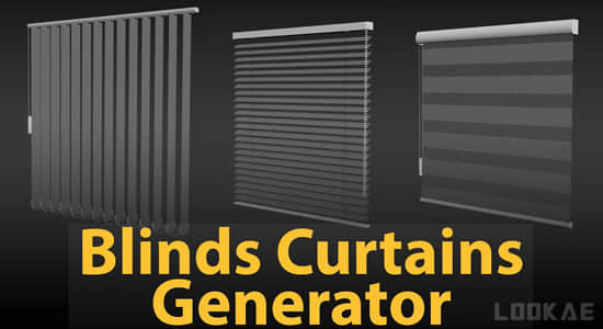三维窗帘生成器3DS MAX插件 Blinds Curtains Generator 1.0