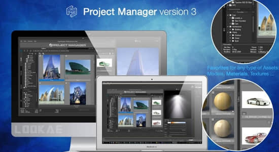 3DS MAX插件-直接预览工程项目预设管理 Project Manager v3.22.10