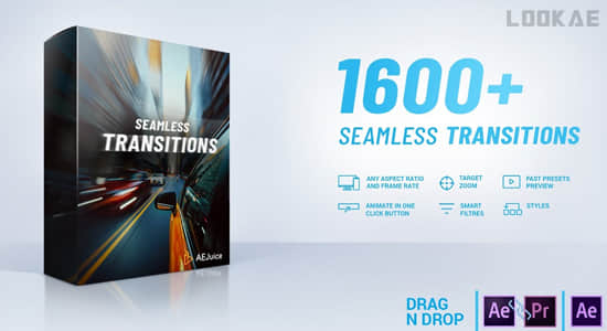 AE/PR模板-1600种视频无缝转场预设 Seamless Transitions