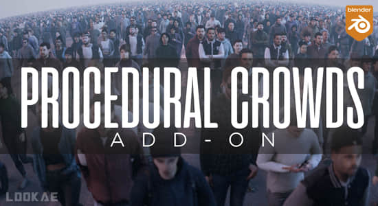 Blender插件-程序化人群生成器 Procedural Crowds v2.1.2+预设库