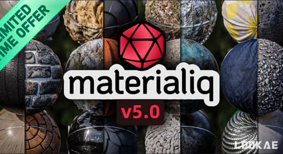 Blender插件-370种实用材质预设库 Material Library Materialiq V5.1.0