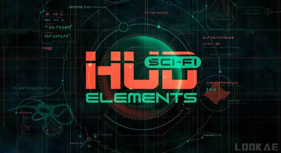 100个未来科幻UI界面HUD图形动画AE模板 Sci-fi HUD Elements