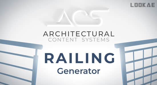 三维真实栏杆生成器Blender插件 ACS - Railing Generator