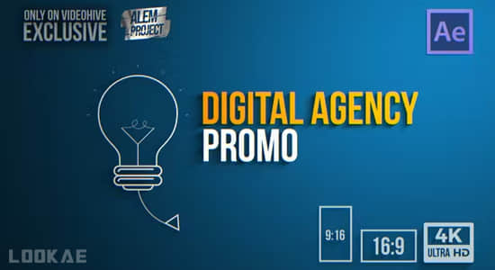 AE模板-创意销售业务宣传促销展示动画 Digital Agency Promo