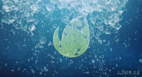 AE模板-夏季水下海洋水花飞溅LOGO标志展示片头 Water Splash Travel Logo 4