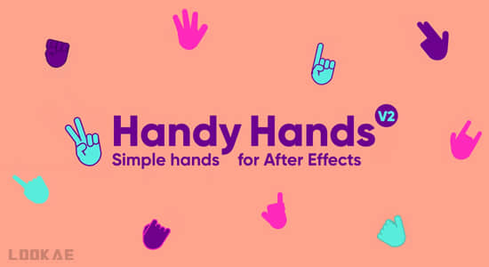 创建灵活手势图形动画AE脚本 Handy Hands 2 v1.2