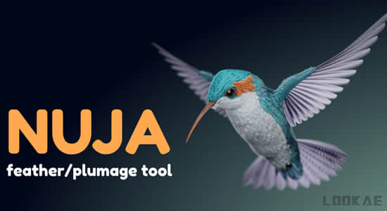 Blender插件-创建复杂羽毛工具 Nuja - Feather And Plumage Tools