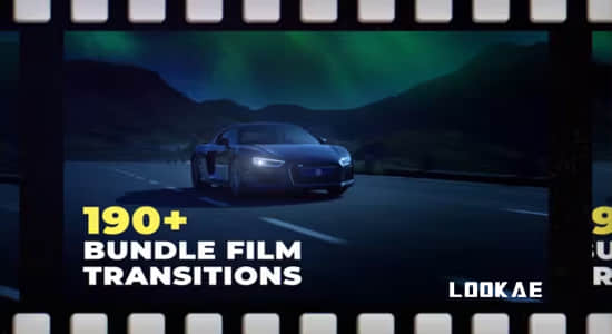 AE模板-190种复古老电影胶片转场过渡效果预设 FIlm Bundle Transitions