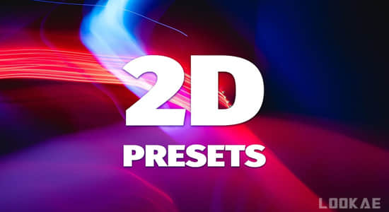 图层动作缓入缓出旋转缩放动画PR预设 2D Animation Presets