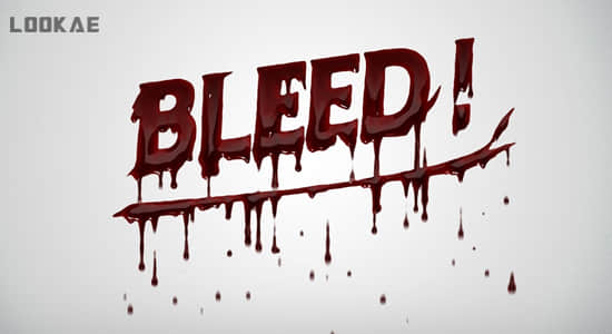 AE脚本-文字标题滴血流血电影特效 Bleed! v1.6.0+使用教程