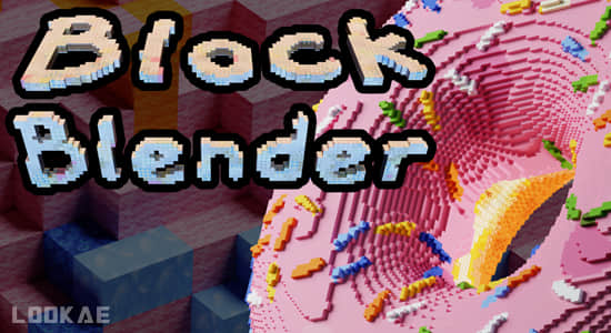 Blender插件-三维方块体积像素化效果 BlockBlender V1.4.1+使用教程