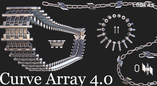 链条履带锁链生成Blender插件 Curve Array Pro + Magic Curve V4.0.2