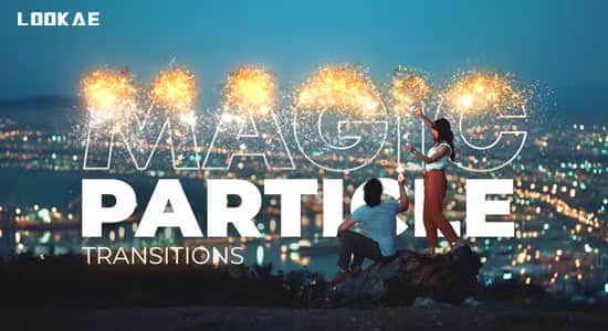 达芬奇模板-魔法粒子画面溶解消散视频转场预设 Magic Particle Transitions