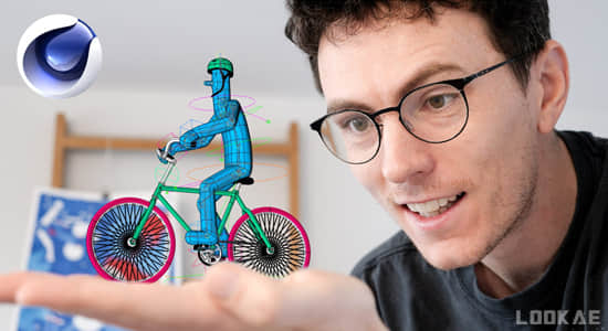 C4D教程-自行车角色绑定动画学习(英文字幕) Animation Fundamentals Rigging a Cycling Character in Cinema 4D