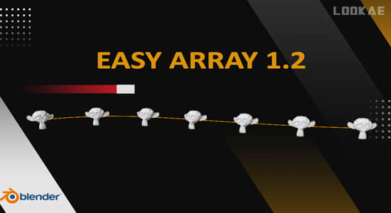 Blender插件-快速制作物体阵列分布效果 Easy Array v1.2.0