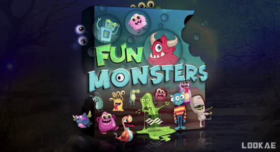 2096个可爱有趣喜剧卡通小怪兽游戏无损音效 Fun Monsters